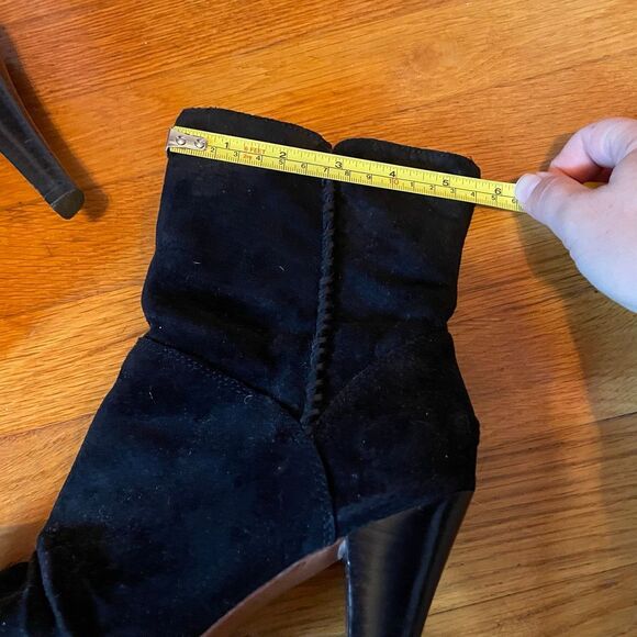 UGG | black leather bianka heeled bootie 8 - Picture 8 of 13